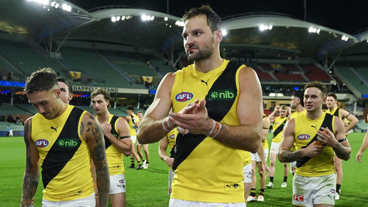 Toby Nankervis stood tall against the Crows. Picture: Mark Brake/Getty Images