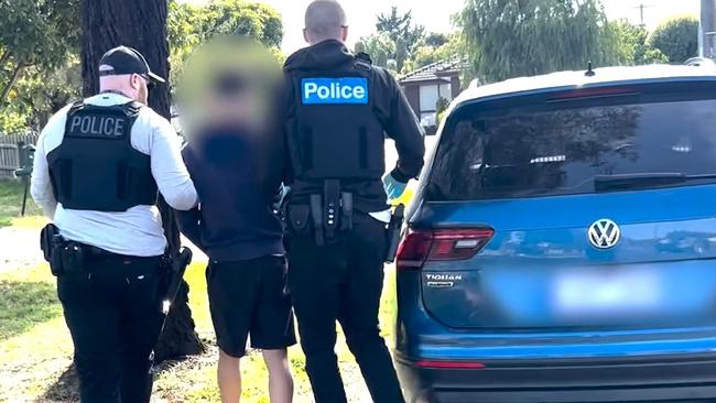 Victoria Police arrested the young man on Tuesday morning. Picture: Supplied