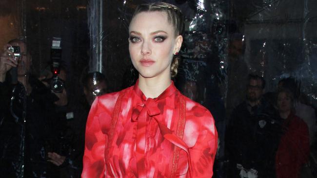 Amanda Seyfried arrives at the Paris Theatre for the While We’re Young premiere in NYC.