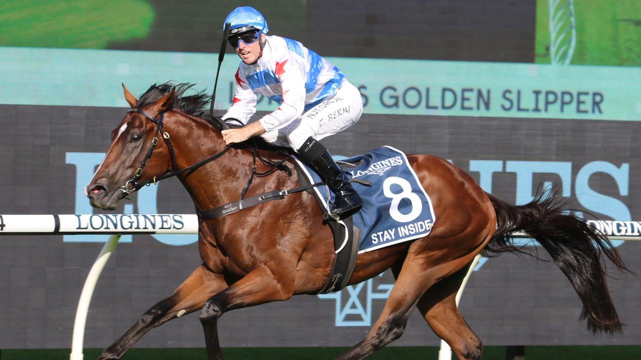 Golden Slipper winner Stay Inside resumes in the Group 3 San Domenico Stakes at Kembla on Saturday. Picture: Grant Guy
