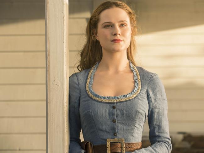 Evan Rachel Wood plays Dolores Abernathy, who discovers her entire life is an elaborately constructed lie. Picture: Foxtel