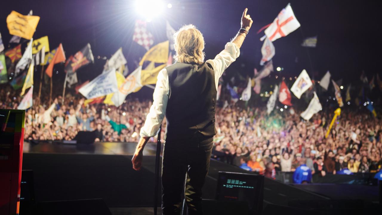 Paul McCartney performs at Glastonbury in 2022. Picture: MPL Communications