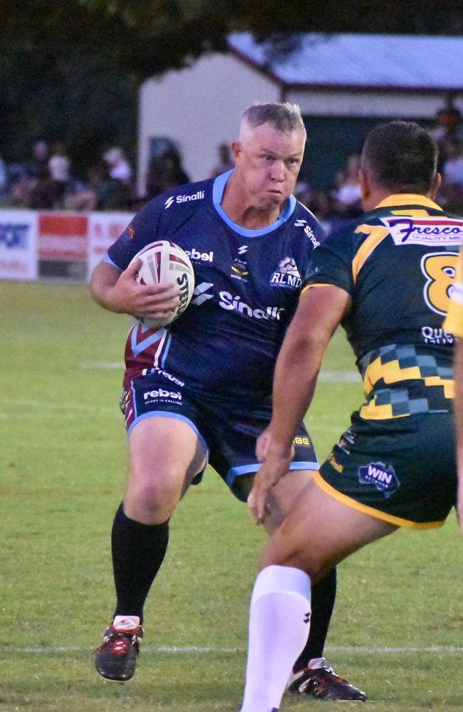 Christian Robertson in the Legends of League game in Mackay, February 12, 2022.