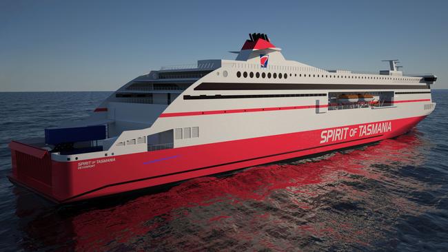 A concept design for the replacement Spirit of Tasmania vessels from 2017.