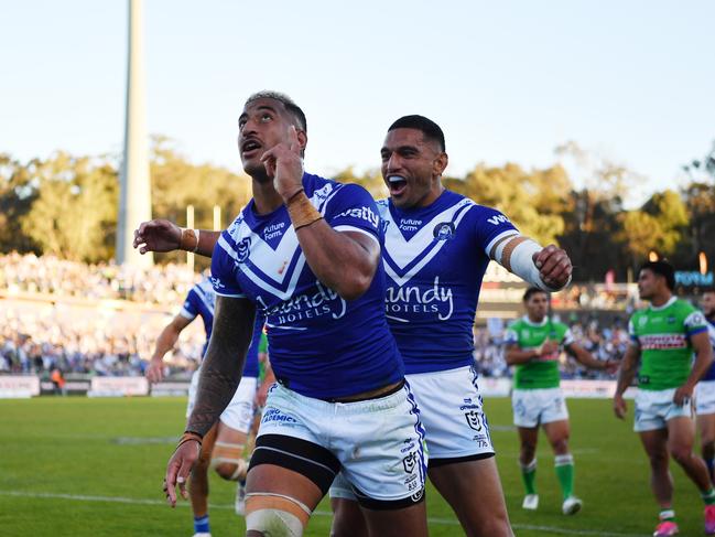 But the Bulldogs produced a stunning 32-point turnaround to comeback and win the game. Picture: NRL Imagery