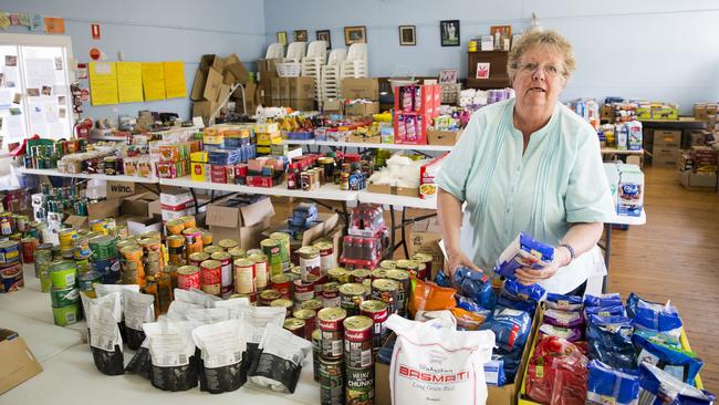 Vice President of the Baradine CWA Nea Worrell said donations from around the state to her pantry are helping families survive. Picture: Dylan Robinson