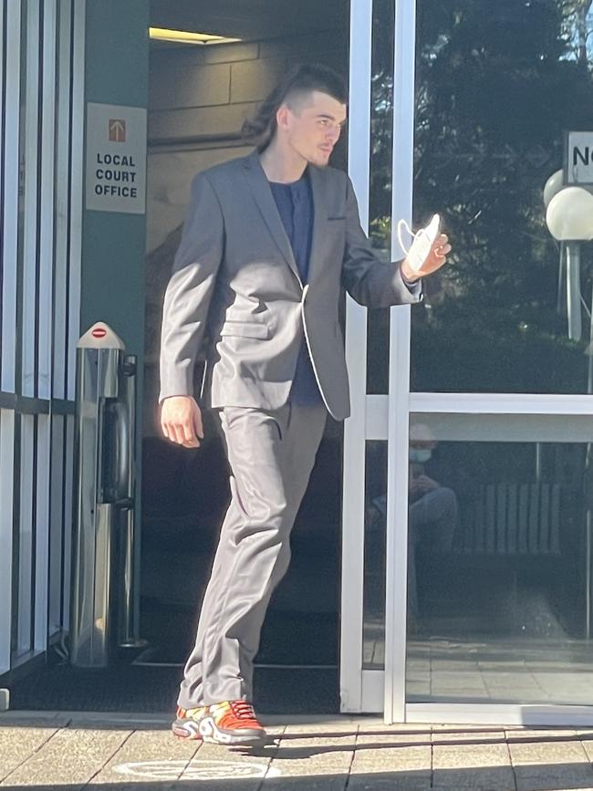 Dylan Anthony Hipkins, 18, leaving Gosford Local Court. Picture: NewsLocal