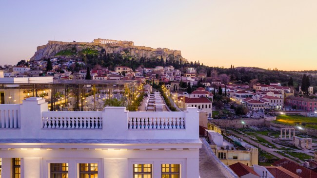 The Dolli in Athens is a gleaming Neoclassical palace that straddles the ancient and modern cities. Picture: Supplied. 