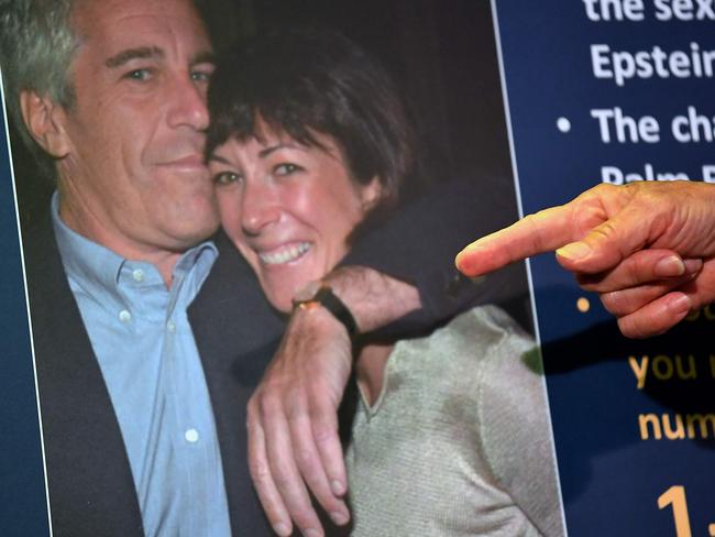 Ghislaine Maxwell, who was convicted for helping the late financier Jeffrey Epstein sexually abuse girls, is serving 20 years in prison. Picture: AFP