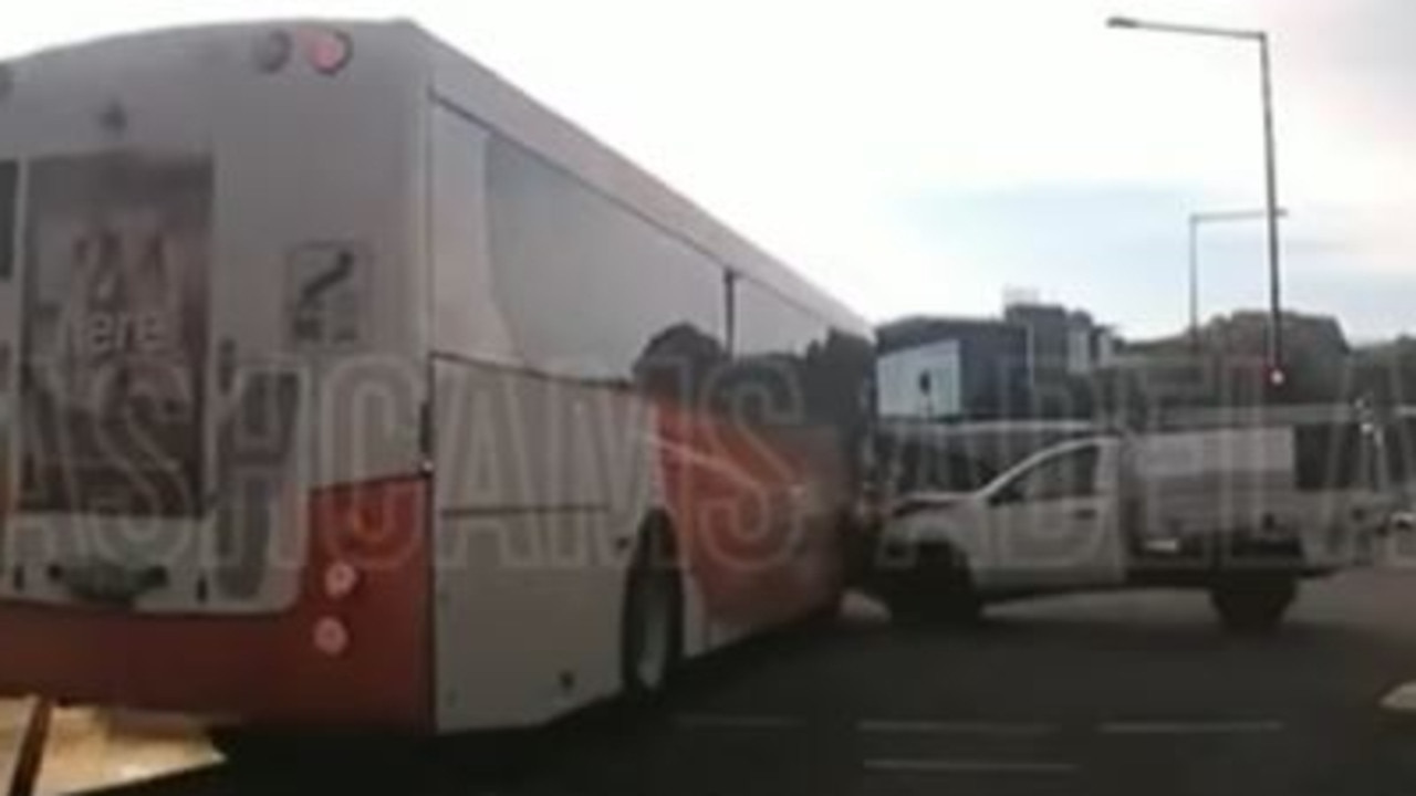 Shocking bus collision in Adelaide’s south caught on video