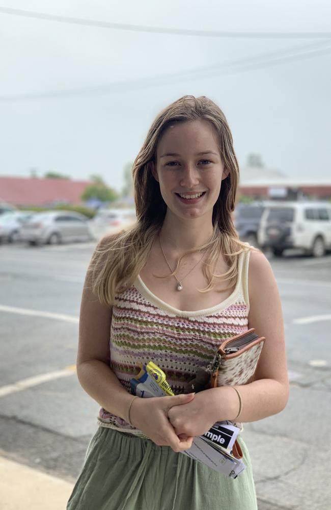 Katie Blackley voted for One Nation in the seat of Capricornia in the 2022 federal election. She says she is dissatisfied with the major parties. Picture: Duncan Evans