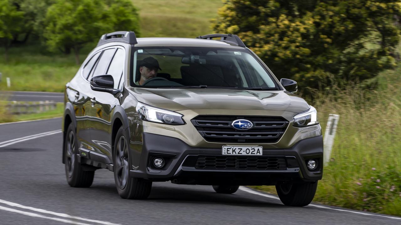 The Subaru Outback will go further off-road than any of the other options. Pictures by Mark Bean