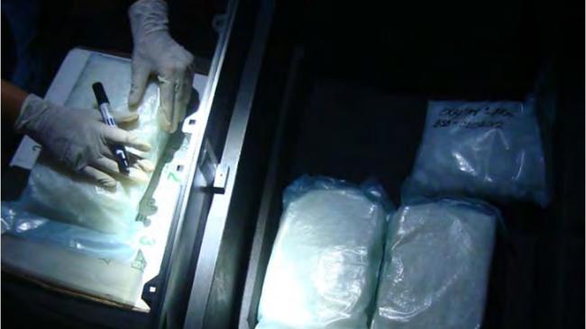 US prosecutors say 11kg of methamphetamine was seized in the Philippines in November 2012 after former Sydney software programmer Paul Calder Le Roux purchased a 48kg load of North Korean-made drugs. Picture: US Justice Department