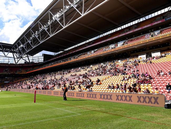 Brisbane’s Suncorp Stadium could host NRL double and triple-headers with all nine Sydney clubs based in Queensland. Picture: Bradley Kanaris/Getty Images