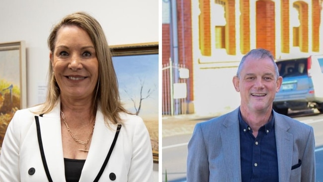 Mayor Helen Blackburn and Bundaberg CEO Rob Williams