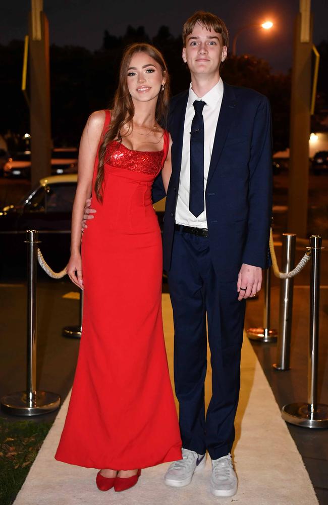 Indi Gault and Henry Kernohan at year 12 formal, Nambour Christian College. Picture: Patrick Woods.