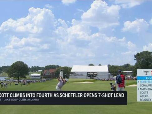 Scottie Scheffler opens 7-shot lead