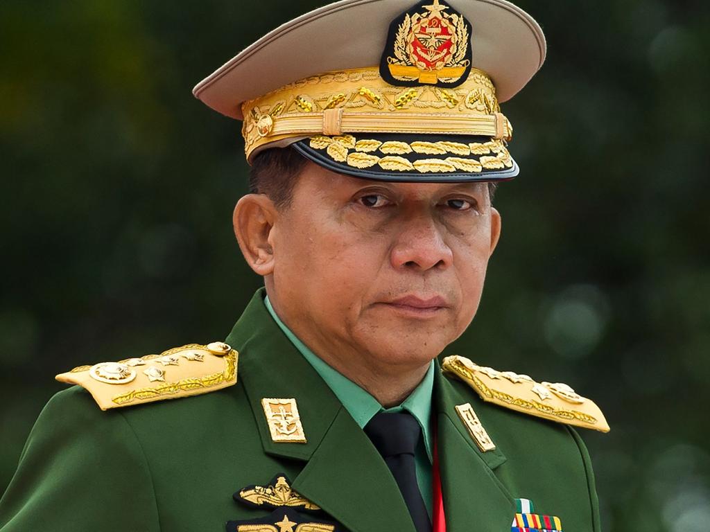 Myanmar's Chief Senior General Min Aung Hlaing, commander-in-chief of the Myanmar armed forces. Picture: Ye Aung Thu/AFP