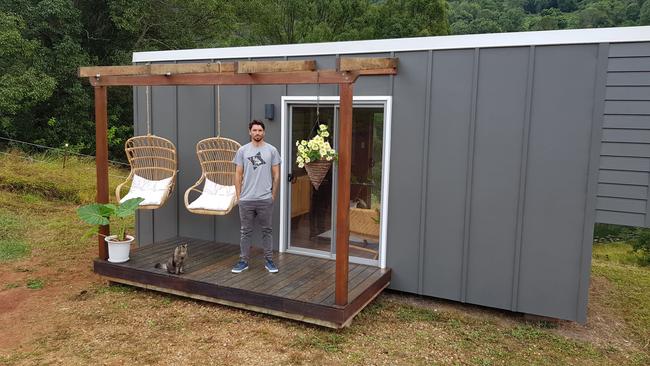 Carpenter Sammy Ross noticed a demand in tiny homes through his line of work. Picture: Supplied