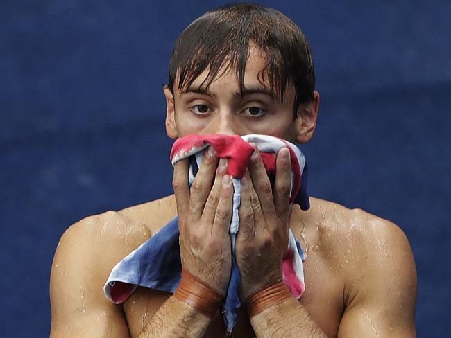 Britain's Tom Daley was gutted to miss out on gold.