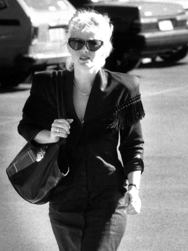 Ursula Prendergast outside the Coroner’s Court in 1990.