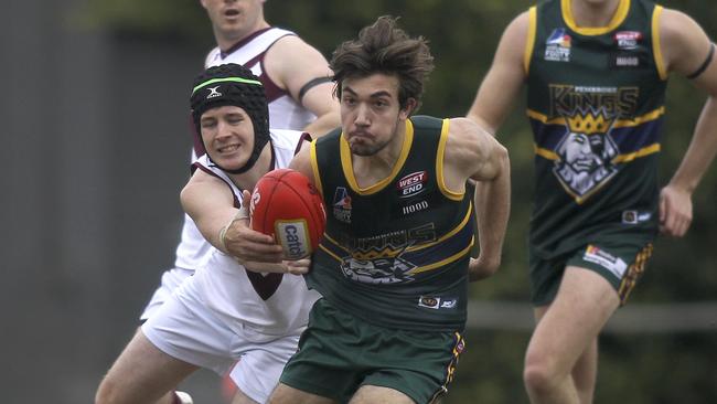 Pembroke's James Iannucci helped the Kings to a round one victory. Picture: AAP/Dean Martin