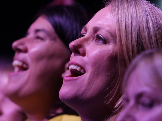 Happy campers ... Spandau Ballet fans clearly enjoyed the concert.  Picture:  Adam Ward