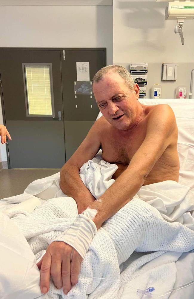 The family were able to bring Babis home where he is currently being cared for at the Gold Coast University Hospital. Picture: Supplied