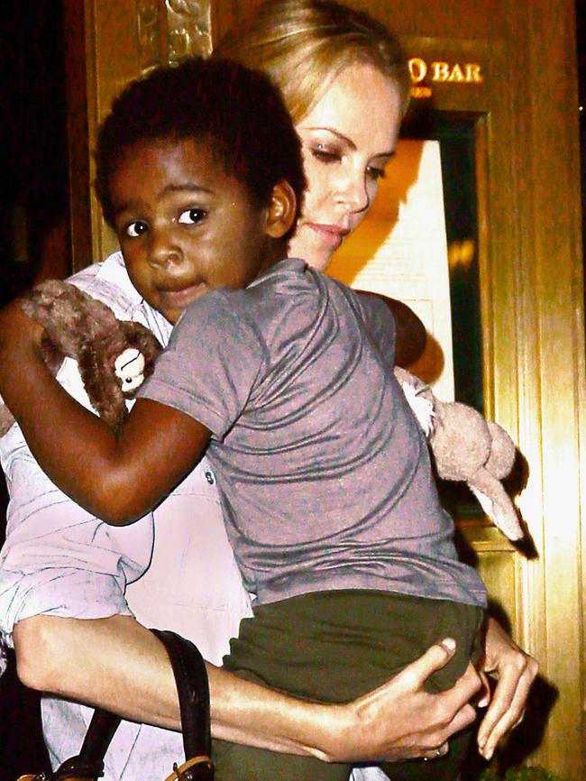 Charlize’s son Jackson is a little cutie.