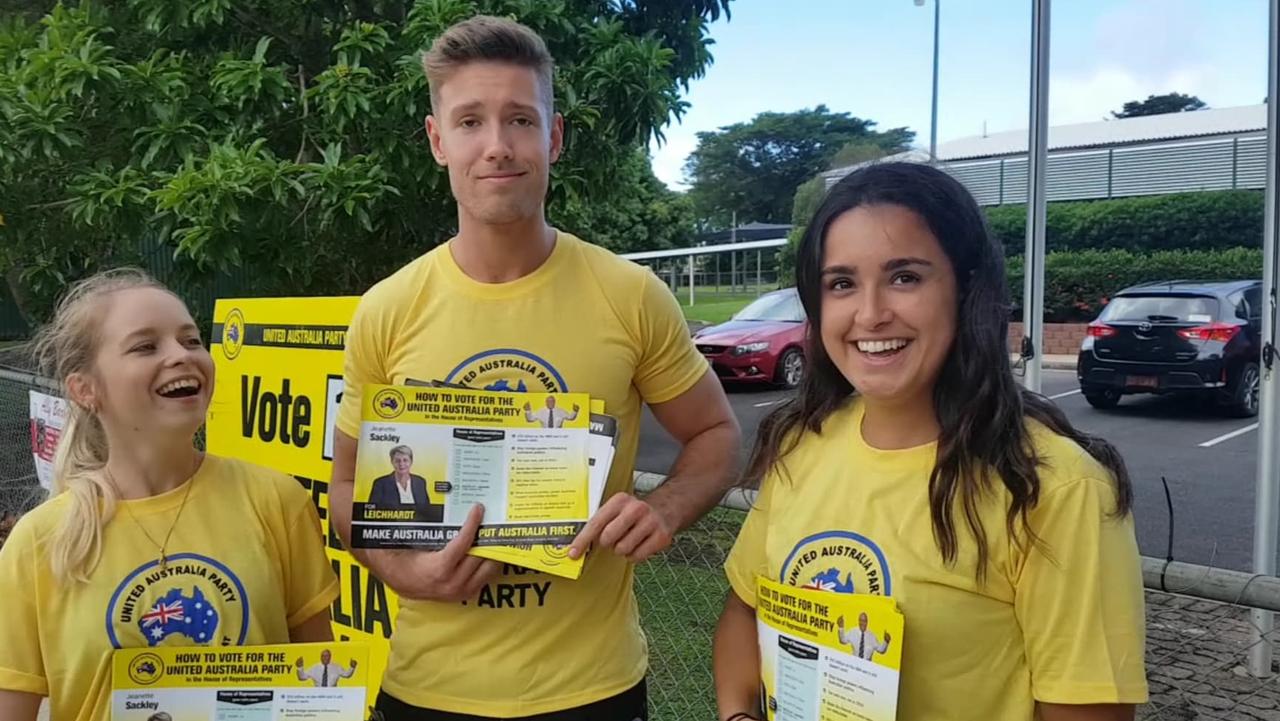 United Australia Party volunteers at the Freshwater State School polling booth in Cairns could not name any of Clive Palmer's policies.