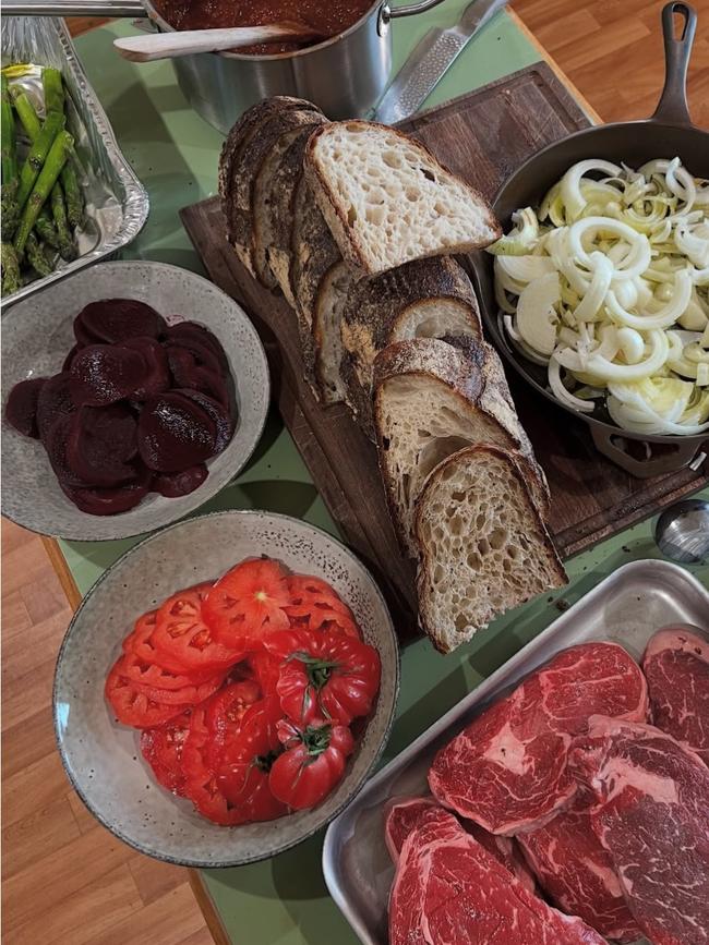 The steak sangers Matt Moran cooked up for the workers at the Farm