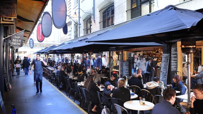 Melbourne’s famous eat streets are set to be affected by the move. Picture: Andrew Henshaw