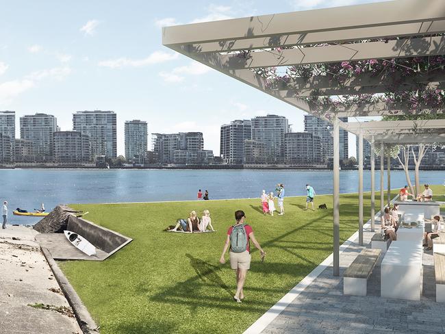 Artist’s render for the draft Bulimba Barracks Master Plan released by Brisbane City Council.