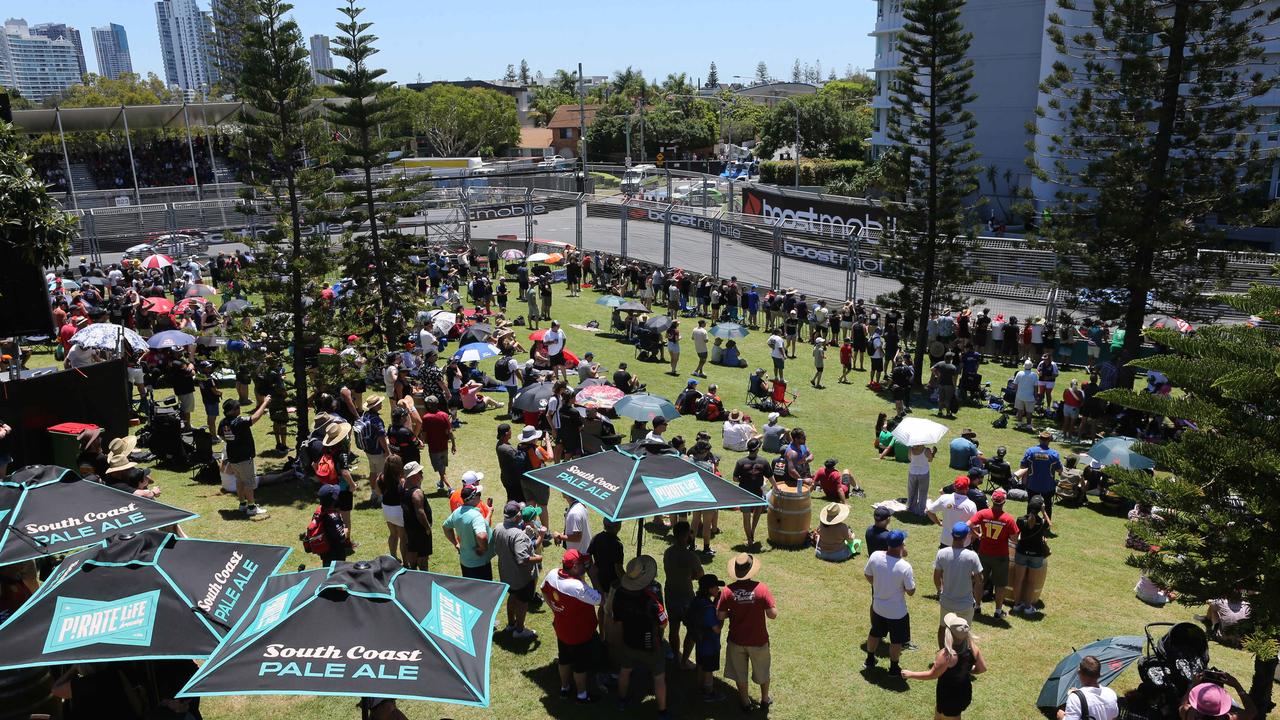 There were big crowds on the Gold Coast for the GC500. Pic Mike Batterham