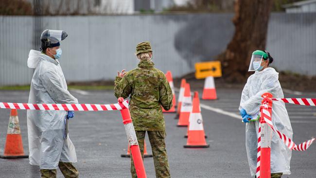 Testing with the ADF at Colac. Picture: Jason Edwards