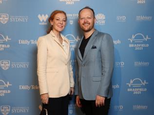 Guests Deeta Colvin and Michael Cassel at 2021  Bradfield Oration at the Sydney Opera House. Picture: Richard Dobson