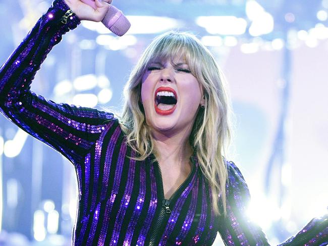 Singer Taylor Swift performs at Amazon Music's Prime Day concert at the Hammerstein Ballroom on Wednesday, July 10, 2019, in New York. (Photo by Evan Agostini/Invision/AP)