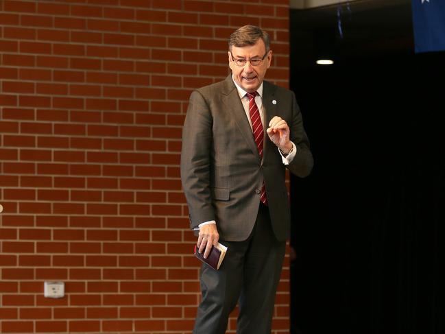 Archbishop  Glenn Davies speaks at  Richard Johnson Anglican College during the school's 20 year celebrations