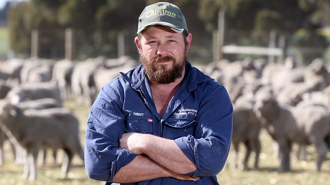 Giffard West farmer Trent Anderson’s rates bill has jumped by almost $20,000, as his property emerges from three years of drought. Picture: Andy Rogers