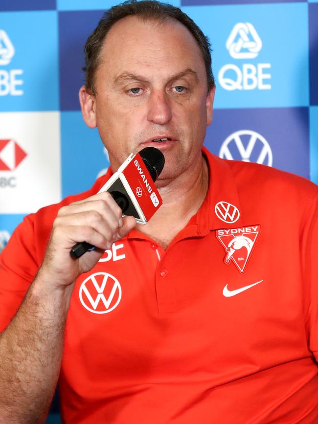 Swans coach John Longmire says Saturday’s clash would see several boys in their first derby.