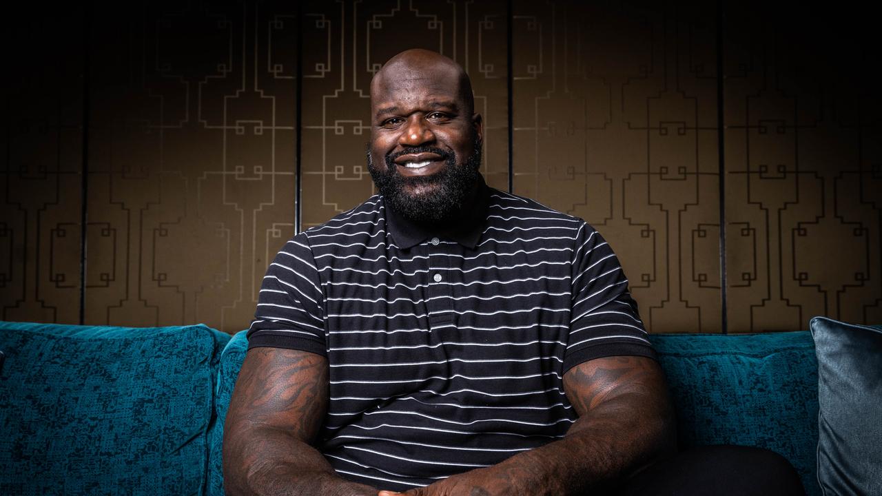 Shaquille O'Neal in Melbourne ahead of his peaking tour. Picture: Jake Nowakowski