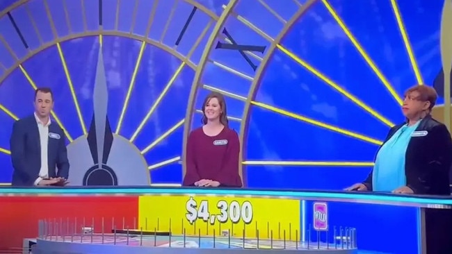 Contestant Gaelyn Nease on Wheel of Fortune. Picture: Sony Pictures Television