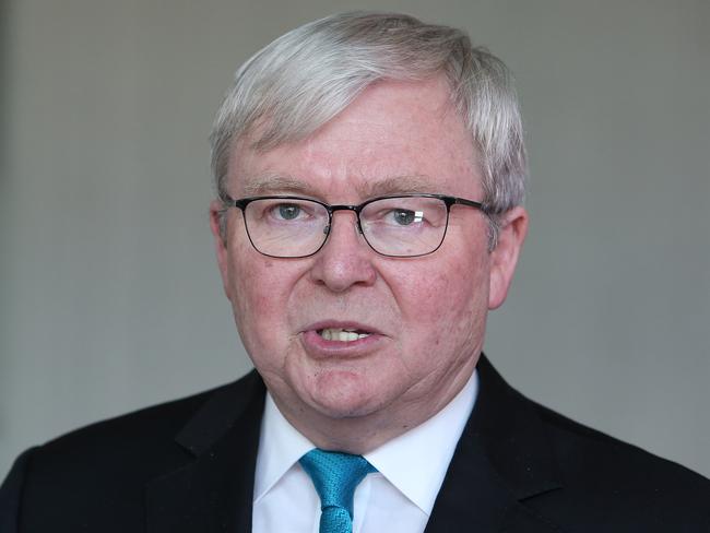 Former PM Kevin Rudd launching his second political memoir, The PM YEARS at Parliament House in Canberra. Picture Kym Smith