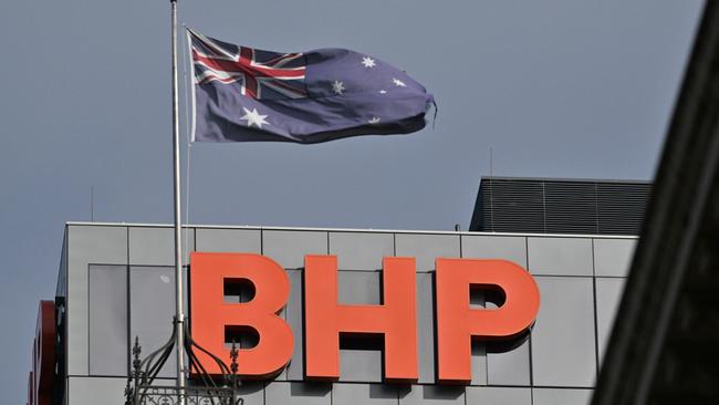 Mining giant BHP helped propel the materials sector to a 2.31 per cent gain on Thursday. Picture: NewsWire / Brenton Edwards