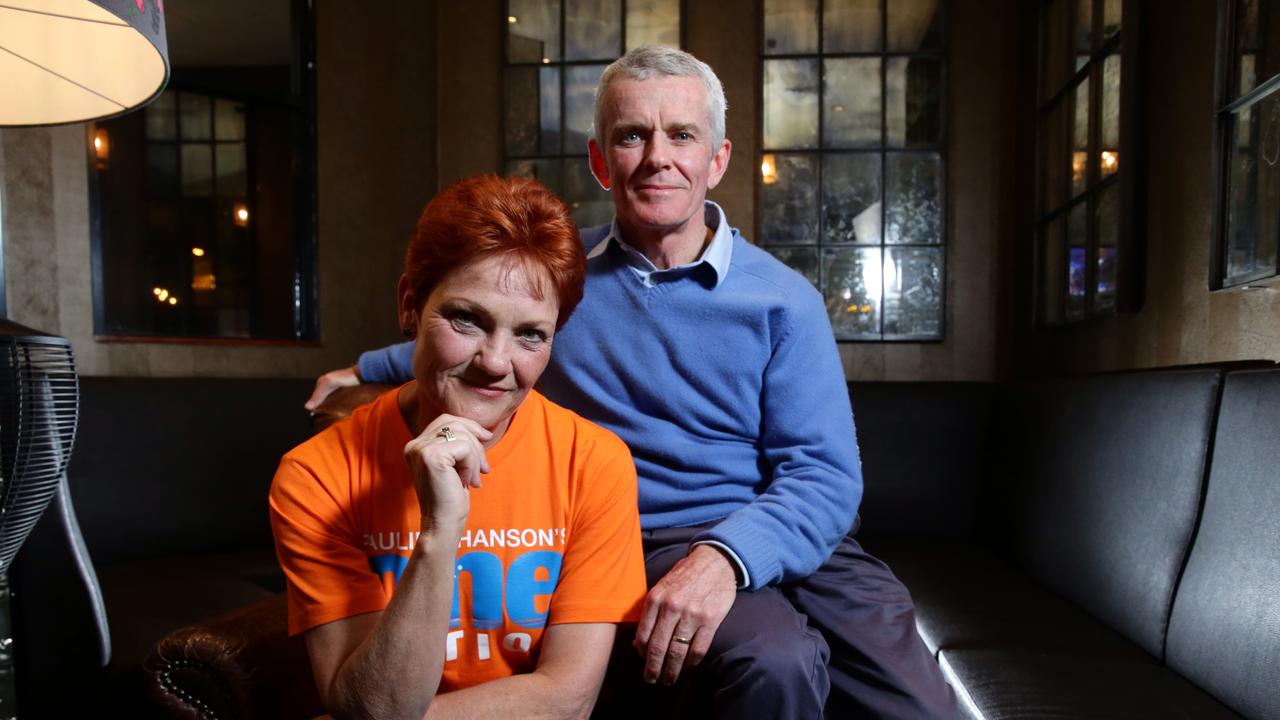 Pauline Hanson and Malcolm Roberts in the wake of One Nation’s successful 2016 election campaign