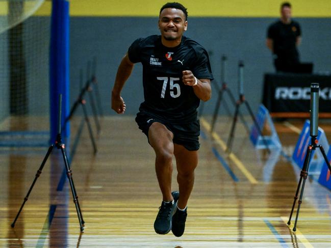 Power NGA prospect Benny Barrett at the SA draft combine. Picture: Mark Brake/AFL Photos