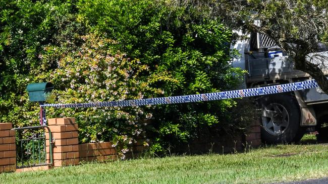 The McKenzie Street home where police say a man was fatally stabbed and two others were injured on Friday night.