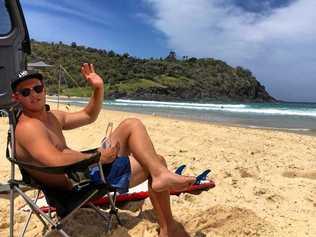 CRITICAL: Popular rugby union player and former surf coach Jacob Mabb is in a critical condition in hospital in Bali after a scooter accident. Picture: Contributed