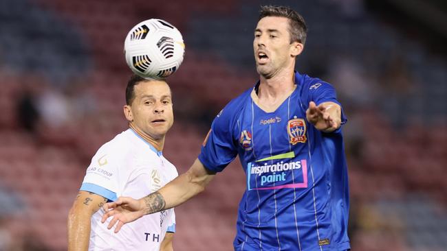 Sydney FC had almost twice as many shots on goal as their Novocastrian rivals. (Photo by Ashley Feder/Getty Images)