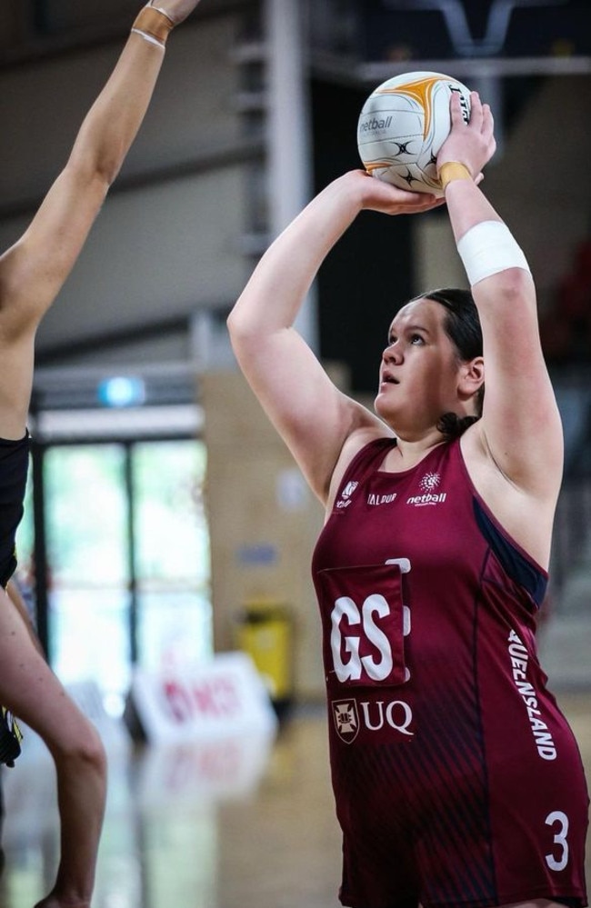 Tia Crombie for Queensland (QLD) netball 2023